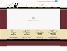 Tablet Screenshot of mitchellscatering.com